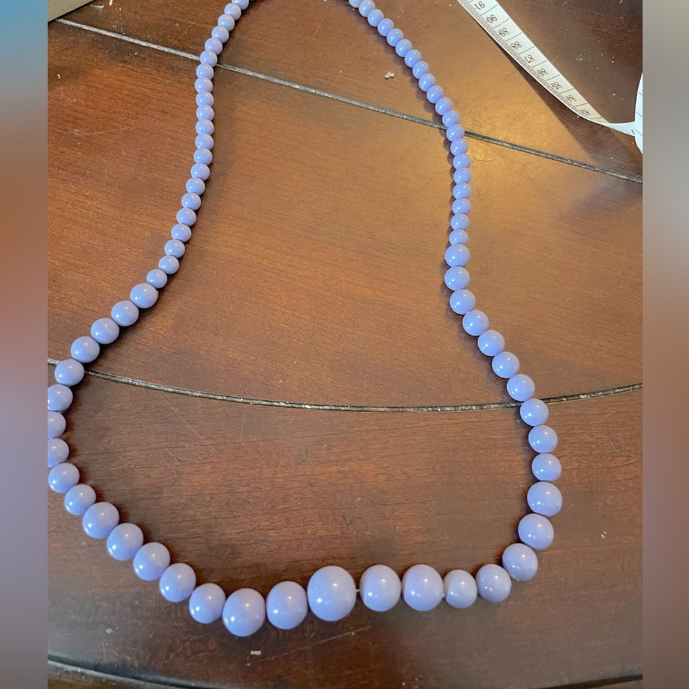 Vintage lavender bead necklace